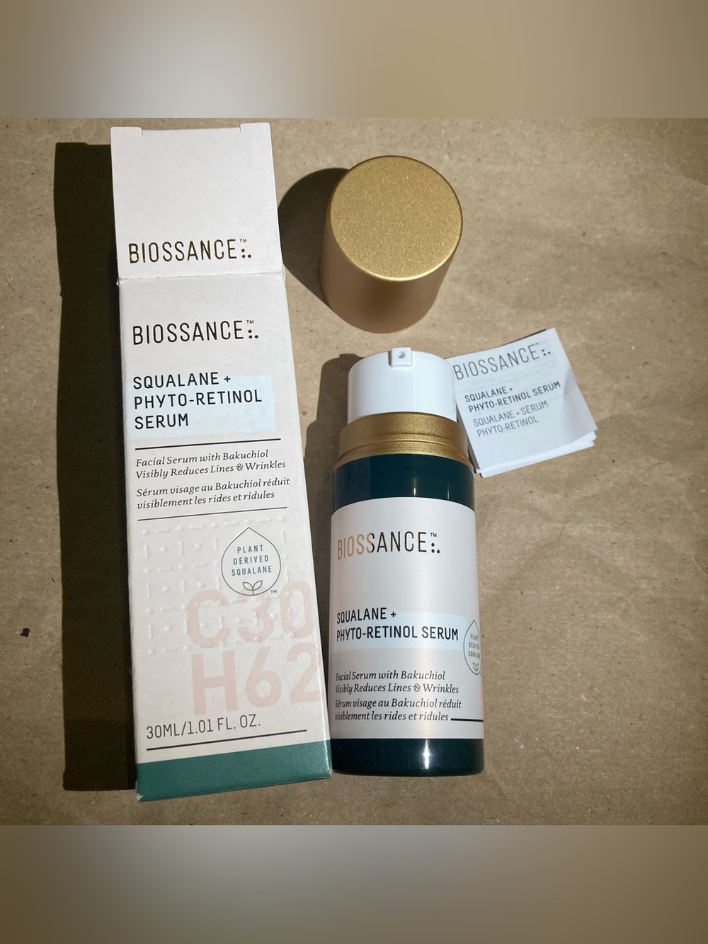 Biossance Squalane + Phyto Retinol Serum
30ml